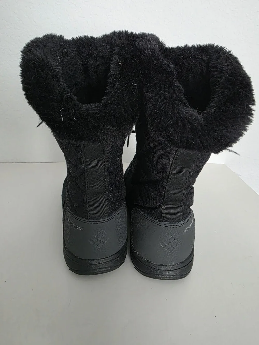 Columbia Women’s Black Waterproof Winter Boots with Faux Fur